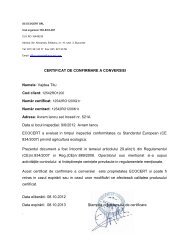 CERTIFICAT DE CONFIRMARE A CONVERSIEI Numele ... - MADR