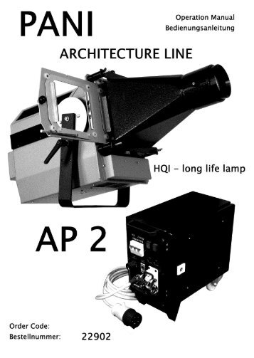 HQI - Architekturprojektor AP2 - Pani Projection and Lighting
