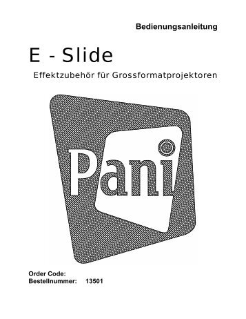 E-Slide - Pani Projection and Lighting