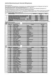 Amtliche Bekanntmachung der Gemeinde Willingshausen