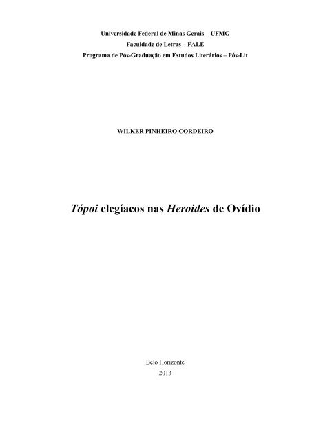 Para uma tradução em verso do dístico elegíaco: Propércio, I, 14