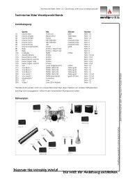 Bühnenplan und Technischer Rider - Worship World