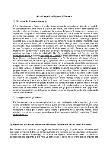 Alcuni aspetti dell'opera di Seneca 1) Un modello di ... - N. Copernico