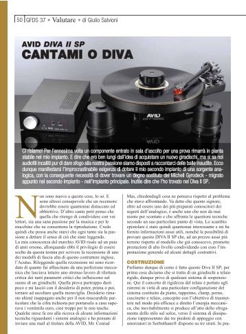 CANTAMI O DIVA - Avid