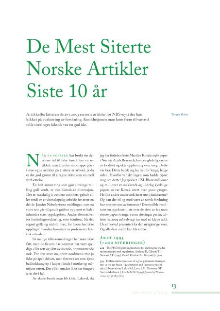 Download - Norsk biokjemisk selskap (NBS)