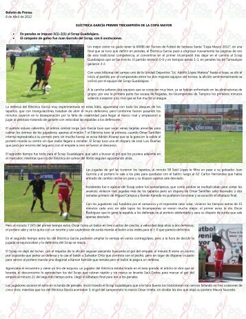 Boletín de Prensa - Instituto Potosino del Deporte