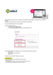 Manuale Pagamento IMU F24 - Gruppo Banca Sella
