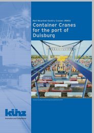 Container Cranes for the port of Duisburg