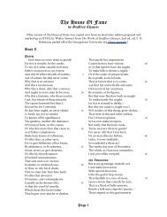 The House Of Fame - Arts