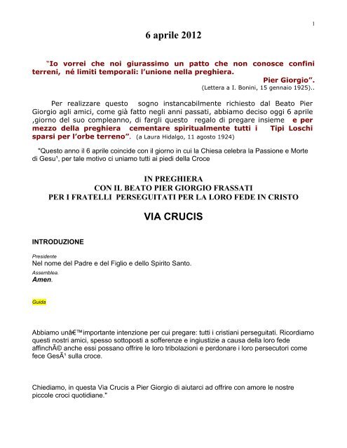 Via Crucis con PGFrassati.pdf - Arcidiocesi di Torino