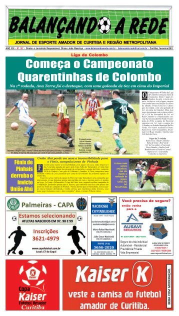 Começa o Campeonato Quarentinhas de Colombo - Balançando a ...