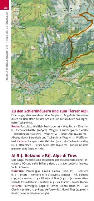 Wandertouren rund um Rosengarten und Latemar im Eggental