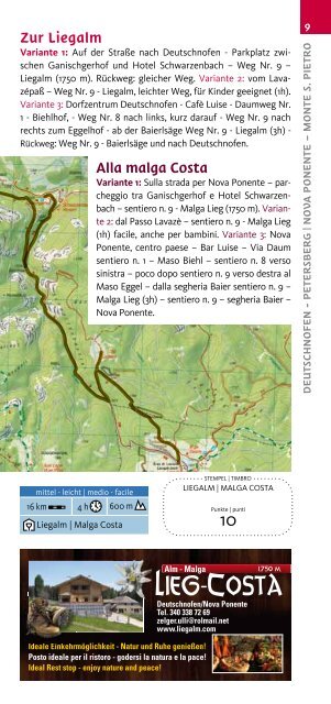 Wandertouren rund um Rosengarten und Latemar im Eggental