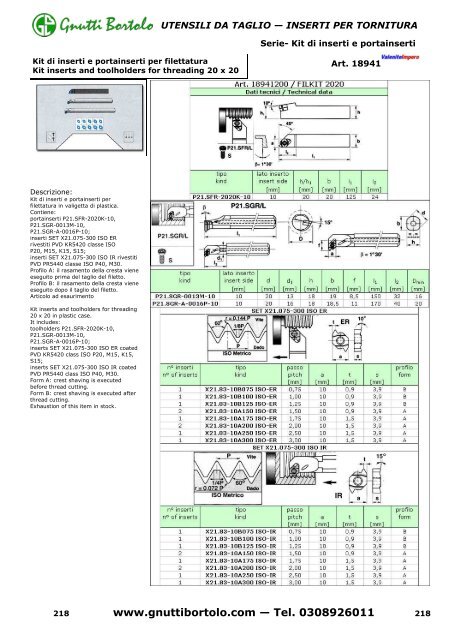 www.gnuttibortolo.com — Tel. 0308926011 - Gnutti Bortolo S.p.A.