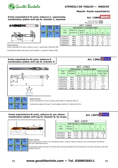 www.gnuttibortolo.com — Tel. 0308926011 - Gnutti Bortolo S.p.A.