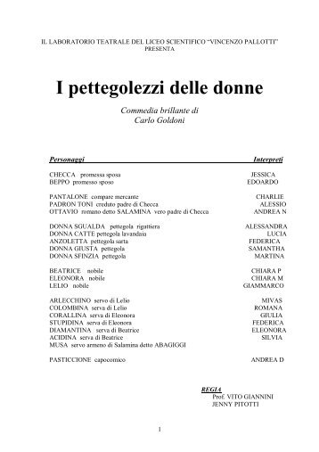 I pettegolezzi delle donne - Istitutopallotti.it