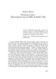 Restituire il mito. Sulla traduzione dei testi biblici di Emilio Villa