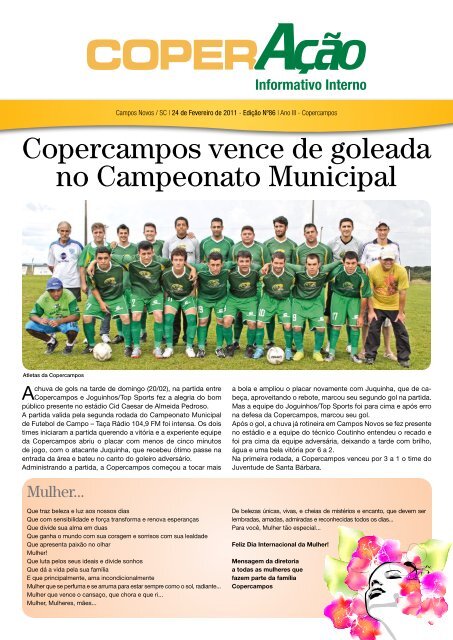 Copercampos vence de goleada no Campeonato Municipal