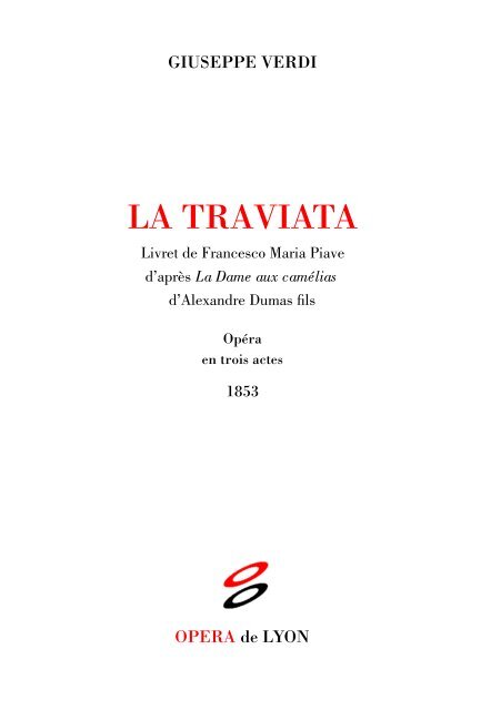 LA TRAVIATA - Opéra de Lyon