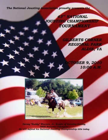 2005 national jousting championships - National Jousting Association