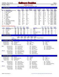 Custom PDF Report - Bowling League Secretary