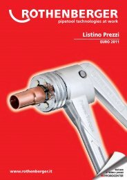 SBAVATORE ROTHENBERGER INTERNI ESTERNI Ø4 - 40 mm RAME FERRO INOX