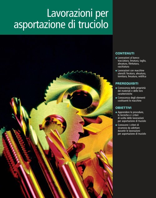 Lavorazioni per asportazione di truciolo 2011