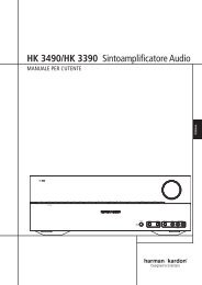 HK 3490/HK 3390 Sintoamplificatore Audio