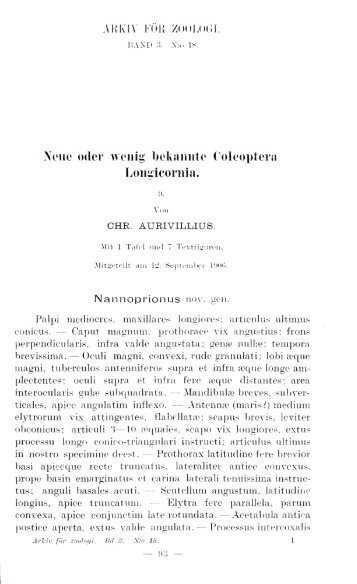 Neue oder wenig bekannte Coleoptera Longicornia. 9.