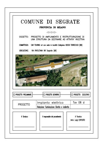 Relazione fulminazione diretta ed indiretta - Comune di Segrate