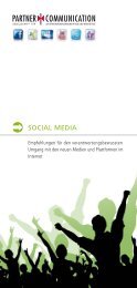 SOCIAL MEDIA GUIDELINES - Partner Communication