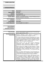 Curriculum vitae (pdf) - Comune di Cagliari