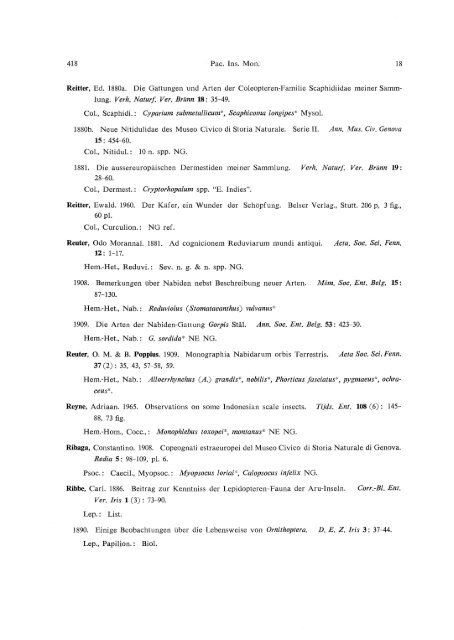 bibliography of new guinea entomology1 - Hawaii Biological Survey ...