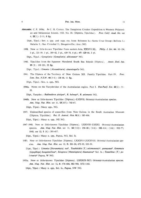 bibliography of new guinea entomology1 - Hawaii Biological Survey ...