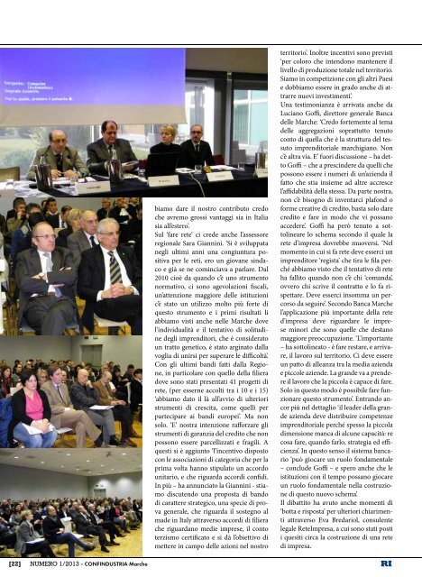 RI gennaio 2013 - Confindustria Marche