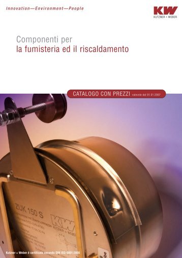 Componenti per la fumisteria ed il riscaldamento - Kutzner+Weber