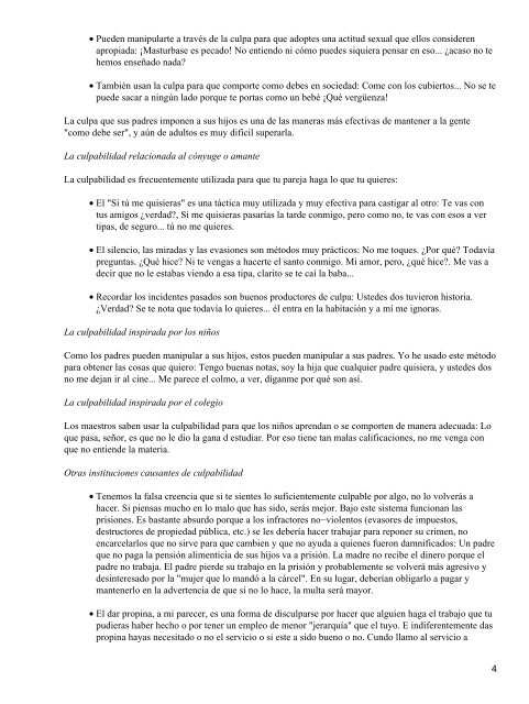 CULPABILIDAD Y PREOCUPACIÓN INTRODUCCIÓN La ...