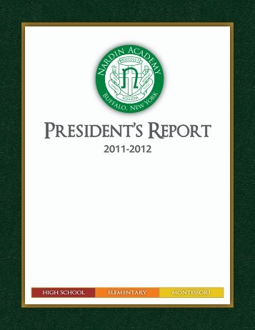 View our 2011-12 President's Report - Nardin Academy