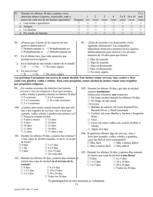 ENCUESTA DE ADOLESCENTES SALUDABLES ... - Public Health