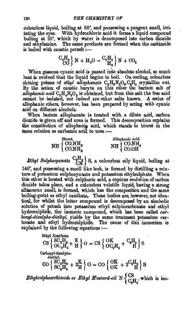 A Manual of the Chemistry of the Carbon Compounds