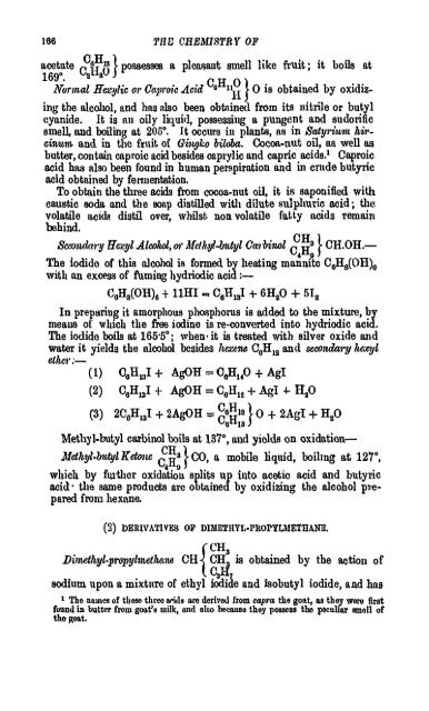 A Manual of the Chemistry of the Carbon Compounds