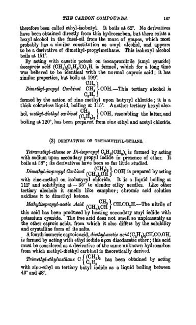 A Manual of the Chemistry of the Carbon Compounds