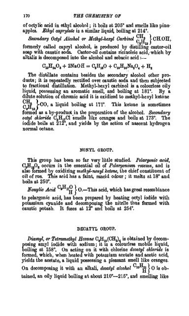 A Manual of the Chemistry of the Carbon Compounds