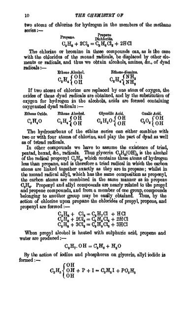 A Manual of the Chemistry of the Carbon Compounds