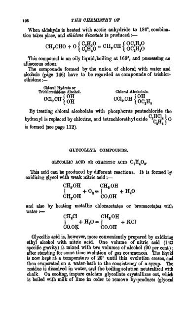 A Manual of the Chemistry of the Carbon Compounds