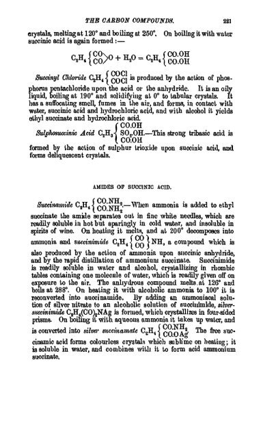 A Manual of the Chemistry of the Carbon Compounds