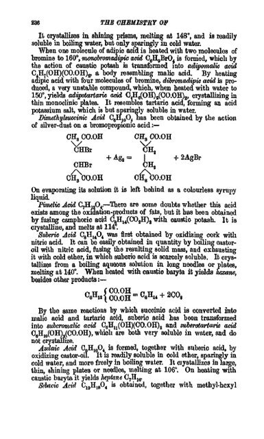 A Manual of the Chemistry of the Carbon Compounds