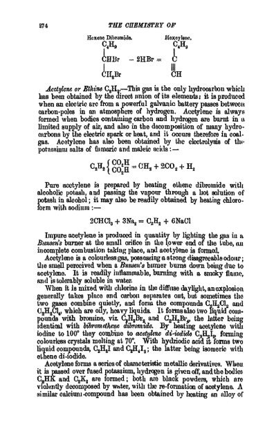 A Manual of the Chemistry of the Carbon Compounds