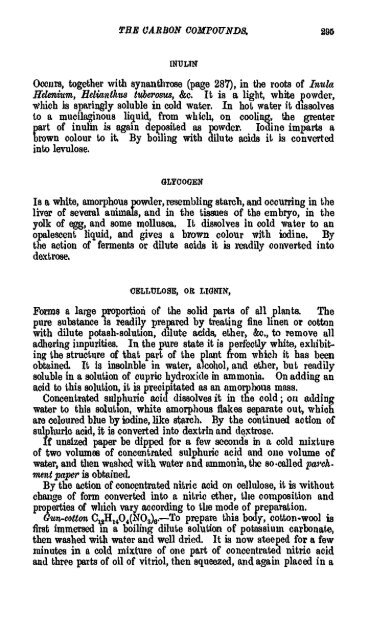 A Manual of the Chemistry of the Carbon Compounds