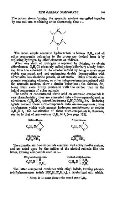 A Manual of the Chemistry of the Carbon Compounds